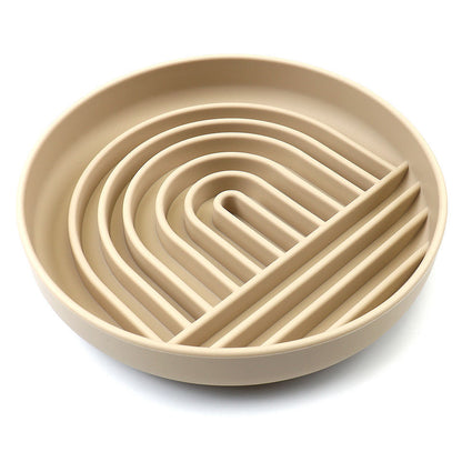 Slow Feeder Dog Bowl — Silicone Maze Bowl for Healthy, Slower Eating
