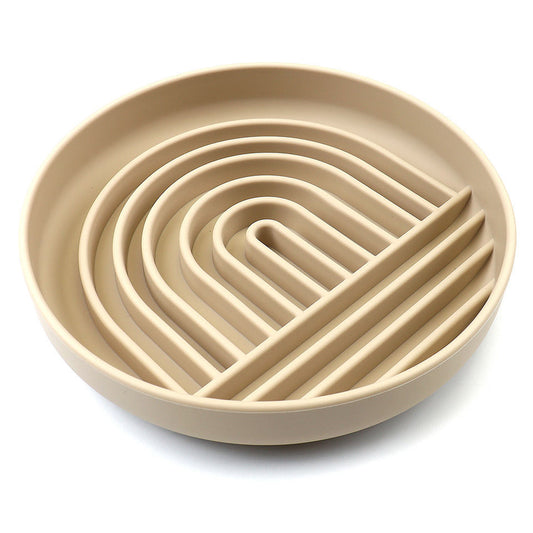 Slow Feeder Dog Bowl — Silicone Maze Bowl for Healthy, Slower Eating