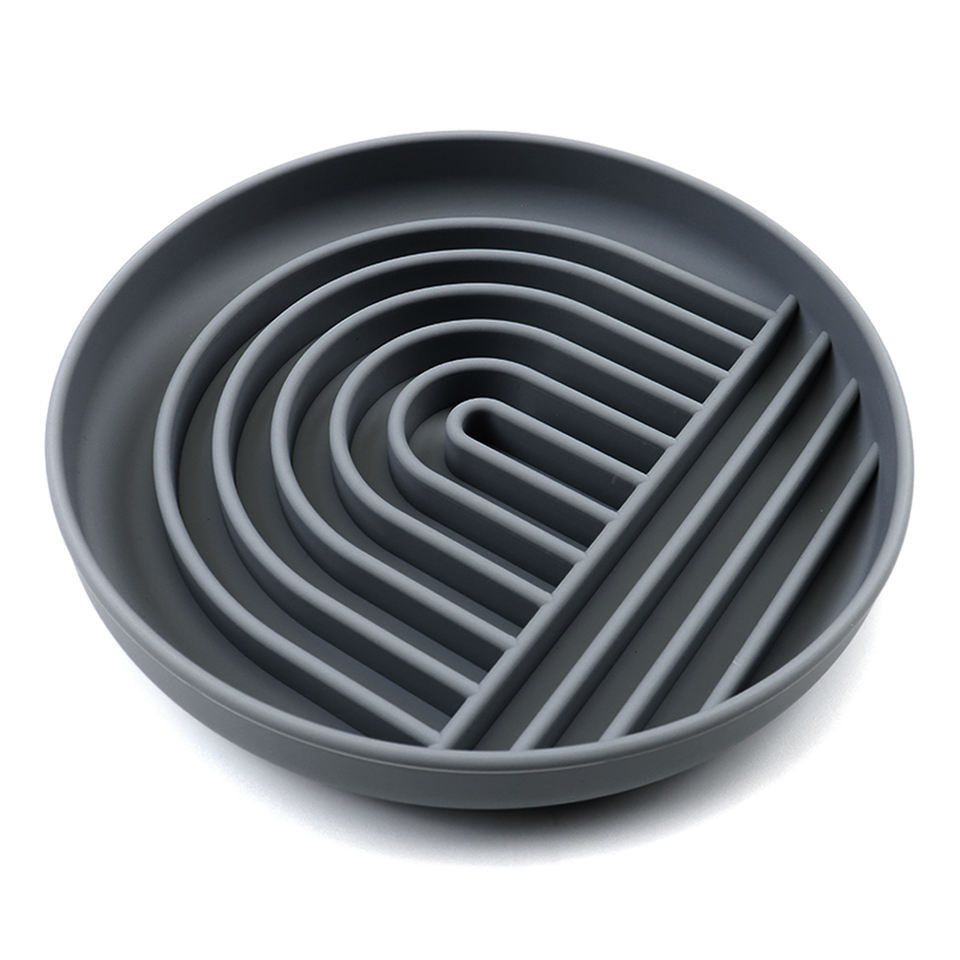 Slow Feeder Dog Bowl — Silicone Maze Bowl for Healthy, Slower Eating