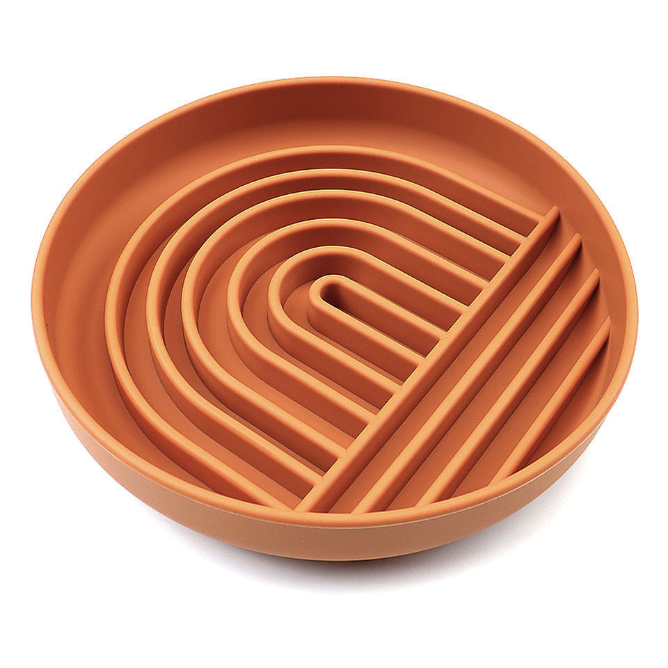 Slow Feeder Dog Bowl — Silicone Maze Bowl for Healthy, Slower Eating