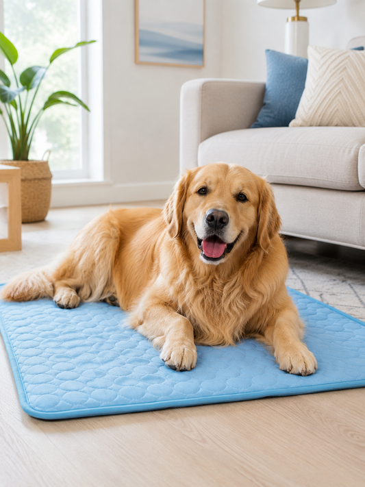 Self-Cooling Pet Mat Ice Silk Cooling Pad for Dogs & Cats — 50%OFF+ FREE SHIPPING