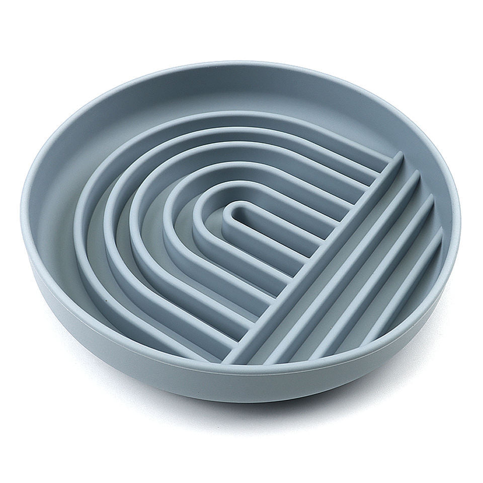 Slow Feeder Dog Bowl — Silicone Maze Bowl for Healthy, Slower Eating