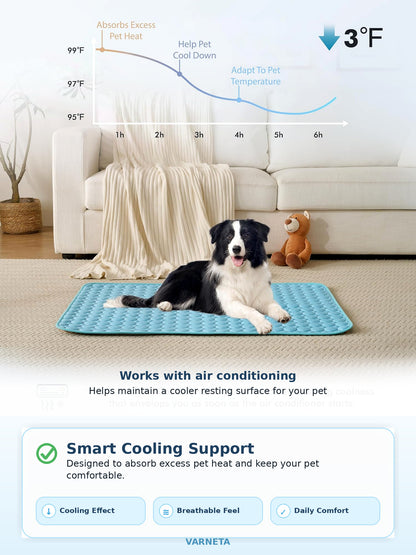 Self-Cooling Pet Mat Ice Silk Cooling Pad for Dogs & Cats — 50%OFF+ FREE SHIPPING
