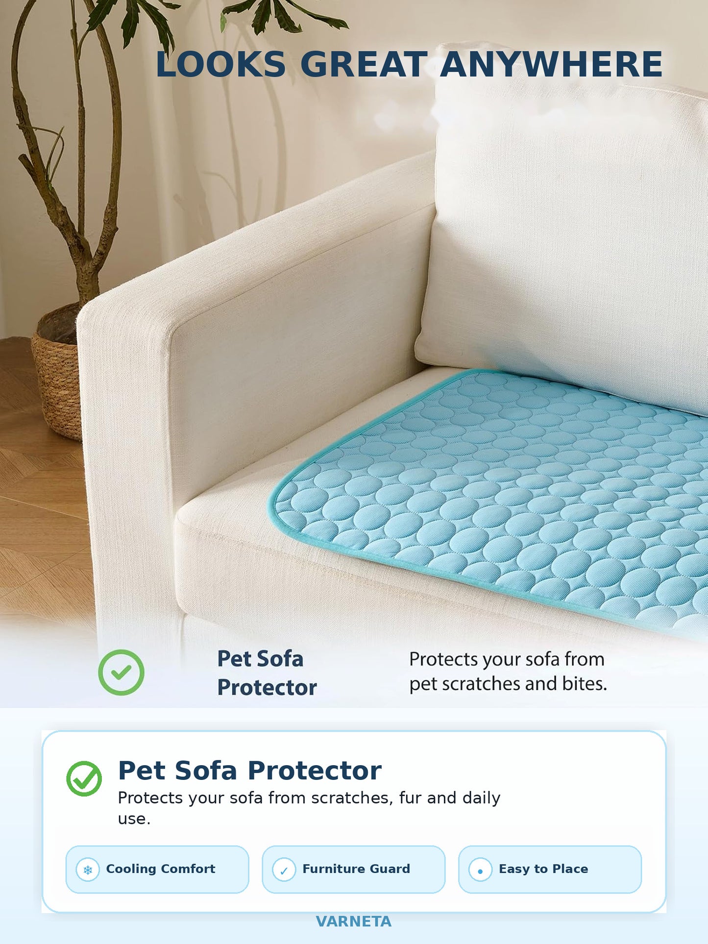 Self-Cooling Pet Mat Ice Silk Cooling Pad for Dogs & Cats — 50%OFF+ FREE SHIPPING